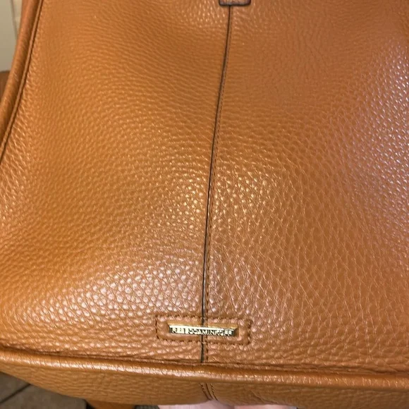 Rebecca Minkoff Brown Pebbled Leather Studded Shoulder Bag - Picture 5 of 10